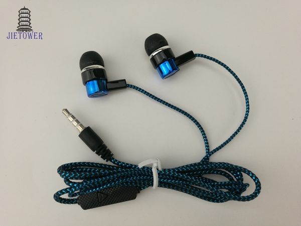 commun pas cher serpentine Weave tresse câble casque écouteurs casque oreillette ventes directes par les fabricants bleu vert cp-13 300 pcs