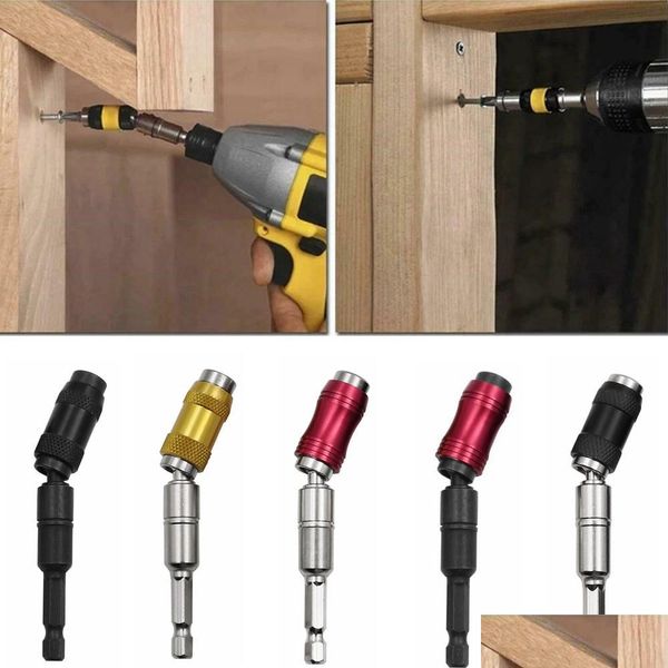 Outils communs Embouts de tournevis à anneau magnétique hexagonal 1/4 Perceuse Outils à main Embout Tige d'extension Support de changement rapide Guide d'entraînement Pointe de vis Dro Dhwak