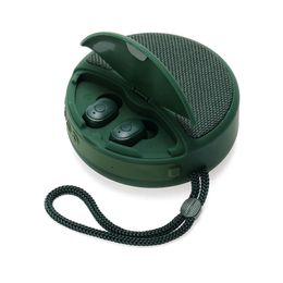 Communications Bluetooth sans fil 2 en 1 et haut-parleur pouvant charger les écouteurs, pratique à utiliser dans plusieurs scénarios