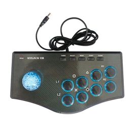 Comunicaciones Arcade Joystick Gamepads Street Fighting Stick controlador de juego USB para PC ordenador Win7 Win8 Win10 OS