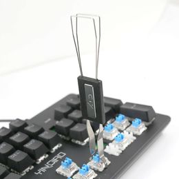 Extracteur d'arbre de clé en fil d'acier, accessoires de clavier de souris d'ordinateur de bureau, extracteur de capuchon de clavier mécanique