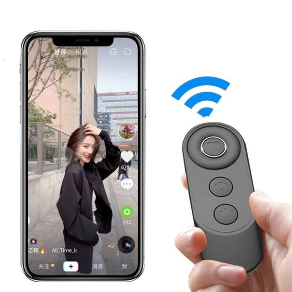 Comunicaciones Controlador remoto para teléfono móvil Obturador selfie Control inalámbrico Android Bluetooth V4.0 para Tiktok/ Kuai/ Cámara/Libro electrónico/Película