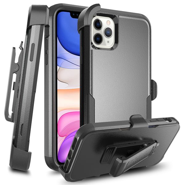 Commuter 3 en 1 Heavy Duty Adventurer Defender Cases Protection militaire anti-chute avec clip Blet pour iPhone 15 14 13 12 11 Pro Max XR XS 8 7 6 Plus