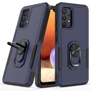 Commuter Militaire hybride pantserzaken Ring Stand Stand Hokdekbare omslag voor Samsung A03S A13 A23 A33 A53 A73 A12 A22 A32 A42 A52 A72 A72 A03 Core Google Pixel 7 Pro 6 6A