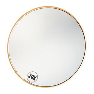 Miroir de salle de bain compact grossissant 20X, miroir de courtoisie mural, miroir à ventouse, grossissant 20X, miroir cosmétique, maquillage 231030