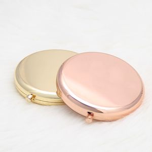 Miroir de maquillage compact Portable Double face miroirs pliants femmes Vintage miroir cosmétique pour demoiselle d'honneur proposition cadeau de mariage