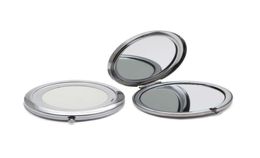 Miroir Compact bricolage miroir cosmétique en métal Portable 2X grossissant couleur argent 184101 9431009