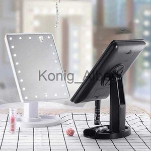 compacte spiegels 22 licht touchscreen led make-up spiegel tafel licht draagbare rotatie ijdelheid lichten lamp touch heldere verstelbare usb of batterij x0803