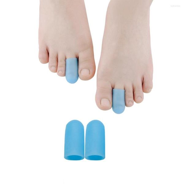 Espejos compactos 2 uds Gel azul dedo del pie removedor de ampollas juanete protector de dedo pequeño masajeador plantillas cuidado de los pies Hallux Valgus Z66201