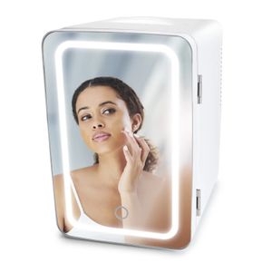 Miroirs compacts Mini réfrigérateur 6L pour soins de beauté avec porte en verre blanc 231020