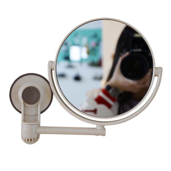 Espejos compactos AD-Espejo de baño Espejo cosmético Aumento 1X/3X Ventosa Espejo de maquillaje ajustable Espejo de baño de doble cara 230823