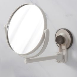 Miroirs compacts Miroir de bain Miroir cosmétique Grossissement 1X / 3X Ventouse Miroir de maquillage réglable Miroir de salle de bain double face 230818