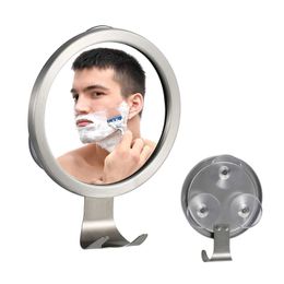 Miroirs compacts Bathroom Mirror Mirror Douche à crochet rasoir Mur à crochet avec aspiration Q240509