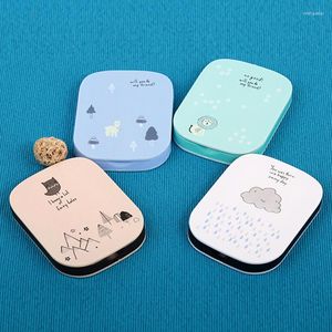 Miroirs compacts CN-RUBR Mini miroir peigne ensemble mignon motif poche cosmétique maquillage pour cadeau beauté fille Portable carré pli