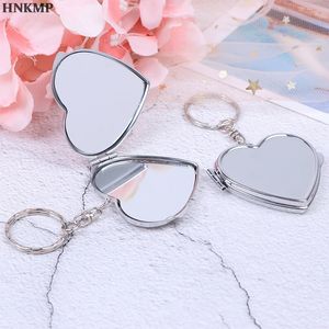 Compact Mirrors DA04 Portable Twoside Folding Make -up Mini make -up sleutelhanger pocket vrouwen cosmetische ring 230314