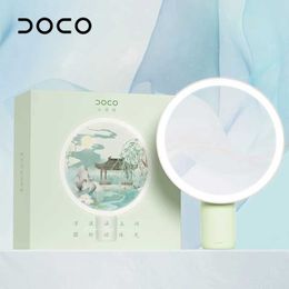 Miroirs compacts Doco Desktop Makeup Mirror LED Light Stepless Sembally Ultra Transparent Beauty China Series Classic Mig High Quality Cadeau Q240509