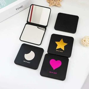 Miroirs compacts Pliant Makeup Mirror Mini Square POCKE POCKE PORTE PORTABLE Q240509