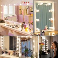 2/6/10/14 pièces Hollywood LED Miroir de Maquillage Ampoule Dimmable  Coiffeuse Lampe 