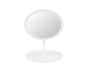 Miroirs compacts Miroir de maquillage à LED Touch Sn Lampe de table de vanité éclairée 360 Rotation Cosmétique pour comptoir Cosmetics6400562