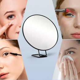 Miroirs compacts Backlight Light Light 10x / 20x / 30x avec grossissement ajouté pour le maquillage des cosmétiques Table de chambre à coucher miroir de salle de bain Q240509