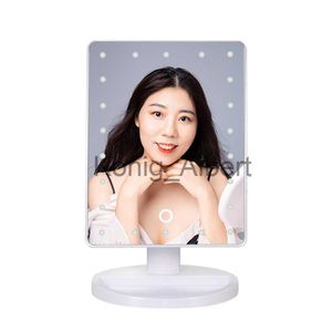 Espejos compactos Missmeeca Mesa de precio de fábrica Espejo de pie redondo Maquillaje Espejo de maquillaje con luz LED en China x0803