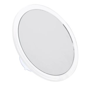 Miroirs compacts ventouse miroir de courtoisie salle de bain rasage faire des miroirs grossissant argent maquillage étanche Miss rond avec lumière 231021