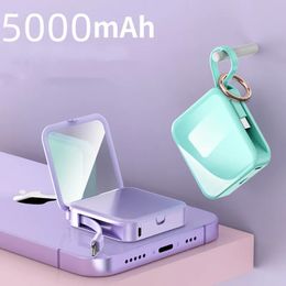 Compacte spiegels THE MIRROR smart mirrow SKIN CARE TOOL magische spiegel zakspiegel mobiele powerbank met oplaadkabel 231018