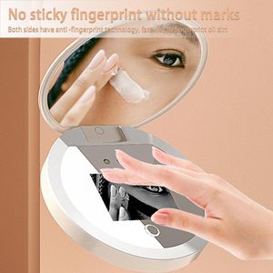 Miroirs compacts La caméra UV visualise le miroir de maquillage de protection solaire avec des lumières pour le miroir de maquillage cosmétique de lumière LED de poche de protection solaire 230823