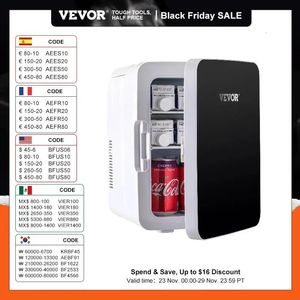 Espejos compactos VEVOR 10L Mini refrigerador Refrigerador para automóvil Congelador portátil Enfriador y calentador Almacenamiento para el cuidado de la piel Cosméticos Alimentos Bebidas para uso doméstico 231123