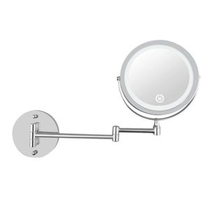 Espejos compactos Espejo de baño montado en la pared Tocador de pantalla táctil con Bluetooth Inoxidable Vintage BeautyCompact