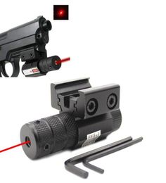 Compact tactical mini dot laser à vue de vue de vue de vue picatinny monture de rail 11 mm 20 mm équipement d'équipement 7028375