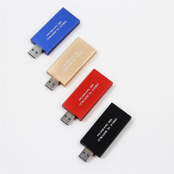 Compact USB 3 0 USB3 0 à M 2 NGFF B Clé SSD 2230 2242 Adaptateur Carte Convertisseur Boîtier Boîtier Couverture Box237b