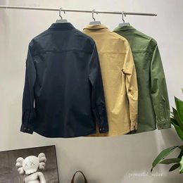 Compagnie CP Vêtements d'extérieur Badges Zipper Chemise Veste Lâche Style Printemps Hommes Top Oxford Portable High Street Stoney Island Jacke Gros Deux Pièces est Moins Cher 7186