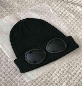 Compagnie Beanie CP Goggle Style noir Double Google Hat Unisexe Hiver Noël 60783595764267