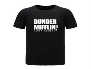 Bedrijf T -shirt Men Korte mouw Het tv -programma op kantoor Dunder Mifflin Paper T -shirt Crew Neck T -shirts voor plus size6024006