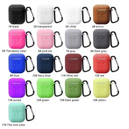 Vergelijk met vergelijkbare items Originele Silicone Soft Air Phone Cases voor Apple Airpod 2 Beschermhoes Bluetooth Draadloze Oortelefoon Cover Airpods Pro Oplaadbox Tassen