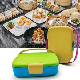 Boîte à déjeuner à compartiment, conservation de la fraîcheur avec poignée, boîte à Bento, boîte à déjeuner Portable 240329