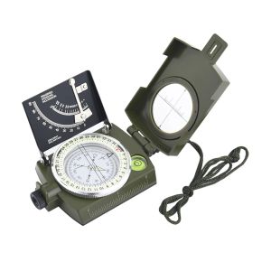 Compass Portable Militar Military Compass Outdoor Survival Gear Herramienta de Expedición de Navegación de Camping Green Camping del ejército.