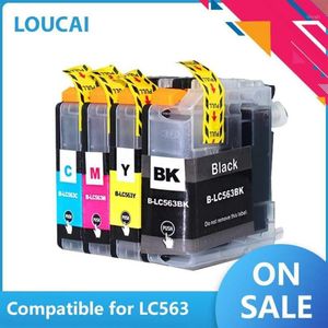 Compatibile per cartuccia d'inchiostro LC563XL LC563 per Brother MFC-J2310 J2510 J3520 J3720 stampanteLC 563 LC563 LC-5631272P