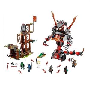 Blocs de construction compatibles Lepinlys Ninjagoes Bella 10583 Iron Doom NinjaS Mini ensemble numérique jouet pour enfants LJ200928261Q