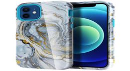 Compatible avec iPhone 12 Pro Max 67 pouces Case Sparkle Glitter Marble Match pour les femmes Men Slim Slim Glossy Soft TPU H6056500