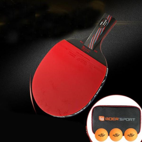 Competition High Niveau 98 Carbon Nanoscale System WRB Table Table Racket Bat Light Long Handle Ping Ping Pong Paddle Racket T202106140