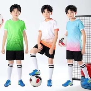 Competition Training Team Uniform Gedrukte Childrens Adult Sports Set Heren voetbalsetel