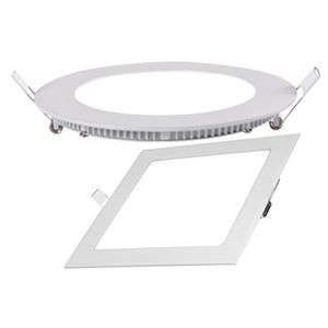 Prix compétitif nouveau panneau de plafond en plastique en aluminium de lampe de panneau encastré led carré avec 4w 6w 9w 12w 18w AC85-265V