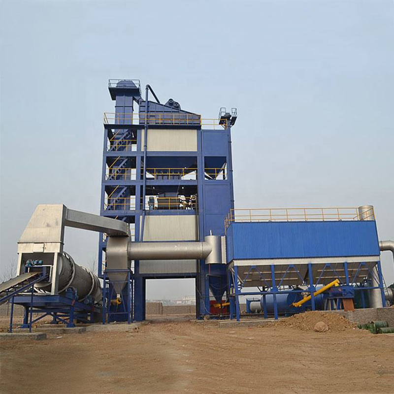 Complete equipment for batch production of asphalt concrete in asphalt mixing plant