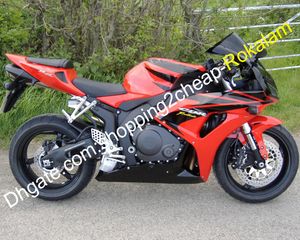 Carénages complets CBR 1000RR pour Honda Fireblade CBR1000RR CBR1000 2006 2007 Carénage rouge noir avec pare-brise gratuit (moulage par injection)