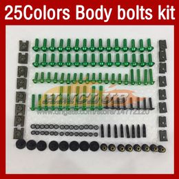 Complete motorfietsbeurtjes Bouten Volledige schroefkit voor Kawasaki Ninja ZZR1400 ZZR ZX 1400 CC ZZR-1400 06 07 08 09 10 11 Moto Body Ruitenschroefschroeven Moer moer 268 pcs / Set