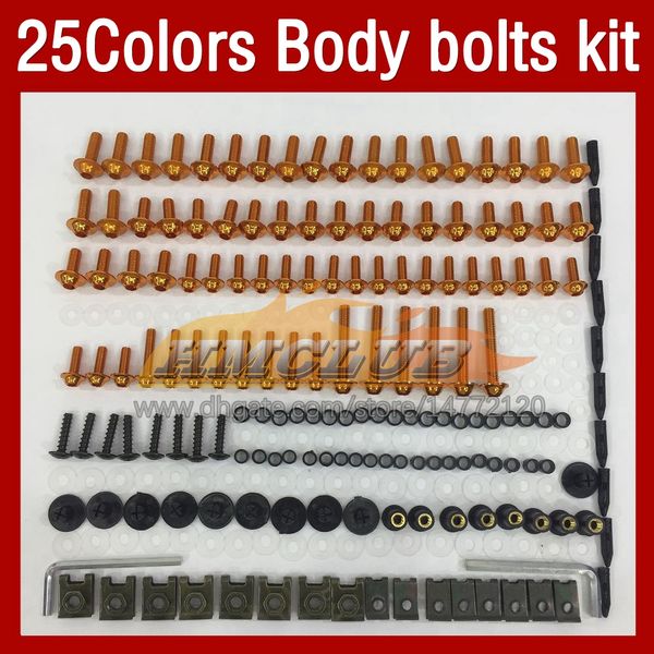 Kit completo de tornillos de carenado de motocicleta para KAWASAKI NINJA ZX-6R ZX 6R 6 R ZX6R 09 10 11 12 2009 2010 2011 2012 MOTO Cuerpo Parabrisas Tornillos Tuercas Tuercas 268PCS / Set