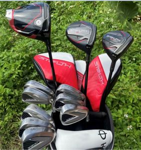 Terminer Set Golf Clubs Stealth2 Golf Driver Fairway Woods # 3 # 5 Golf Irons and Putter R S Flex est disponible