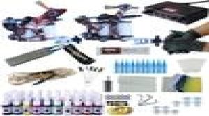 Kit de tatouage complet 2 SET MACHINE AIBLES AIGNEURES PERMANENTS MALAGE PROFESSIONNEMENT TATOO SET 40PC ENKS PEINTURE BORPS1742916